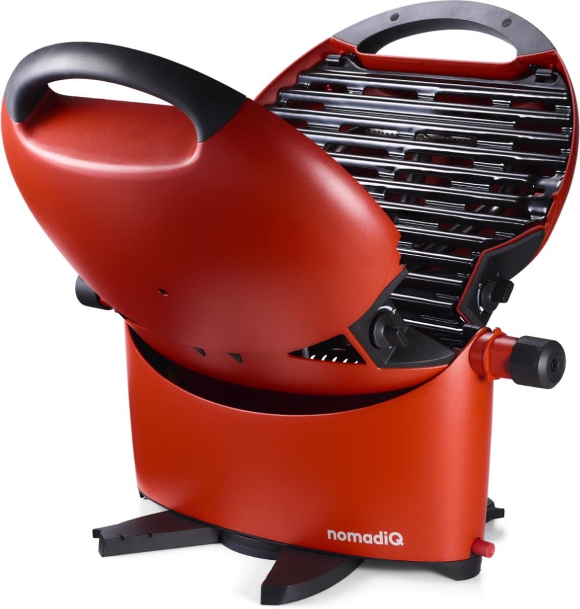 nomadiQ BBQ 3.0 - De ultieme lichtgewicht draagbare gas BBQ / Grill - Barbecue voor op de camping & vakantie - Terra Rood — afbeelding 1
