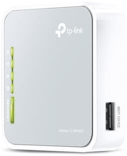 TP-LINK TL-MR3020 draadloze router Fast Ethernet Single-band (2,4 GHz) 4G Zilver, Wit — thumbnail 5