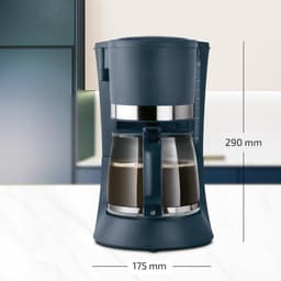 ApexArte® Koffiezetapparaat met Thermoskan - Koffiemachines - Zwart en Grijs — thumbnail 5