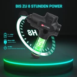 Massagepistool met Warmtekop en Verwisselbare Accu - 7 Massagekoppen voor Ontspanning — thumbnail 4