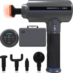 Verwarmd Percussiemassagepistool voor Spierherstel en -verlichting - 5 Massagekoppen — thumbnail 1