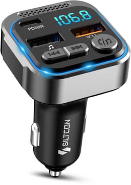 Siltcon® FM Transmitter Bluetooth – Bluetooth Transmitter - Bluetooth Auto - USB-C 30W Snellader - Carkit - Autolader USB-A - 2026 Premium Model — thumbnail 1