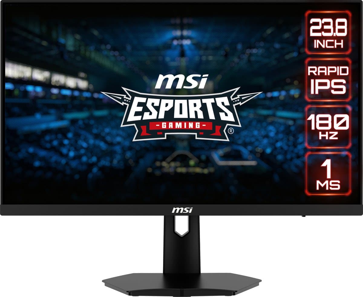 MSI G244F E2 - Full HD Gaming Monitor - Rapid IPS - 180hz - 24 inch — afbeelding 1