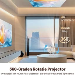 Mini beamer - Projector - Beamerscherm - Projectiescherm - Outdoor & Indoor Projector - — thumbnail 3