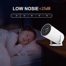 Projector - Draagbaar - Mini - 4K- Smart Projector - Bluetooth — thumbnail 2