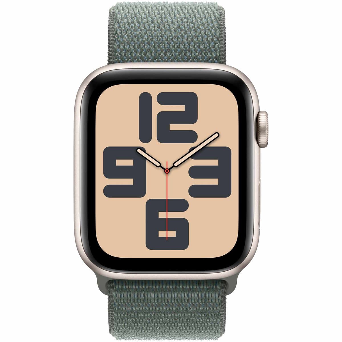 Apple Watch Se GPs 44mm Lake Green Sport Loop Smartwatch Starlight Aluminium — afbeelding 1