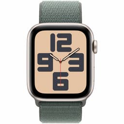 Apple Watch Se GPs 44mm Lake Green Sport Loop Smartwatch Starlight Aluminium — thumbnail 1