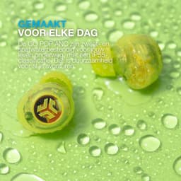 JLab Go Pop ANC Draadloze Oordopjes - Noise Cancelling Oortjes Draadloos - 24 uur Batterijduur - Bluetooth Multipoint - Met Microfoon - Geschikt voor Android en Apple - Clear Neon Green — thumbnail 4