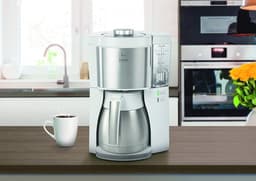 Koffiezetapparaat met Thermoskan en AromaSelector - 1,25 liter, Wit — thumbnail 3