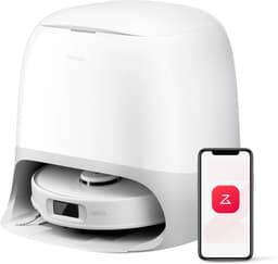Roborock Qrevo Curv S5X Robotstofzuiger met dweilfunctie en hebare dweil– 18500Pa HyperForce zuigvermogen– Afzuigstation–75 °C Warmwatermopwas–Intelligente Vuilherkenning–Spraakassistent –All-in-one Dock–Qrevo MaxV Upgrade — thumbnail 1
