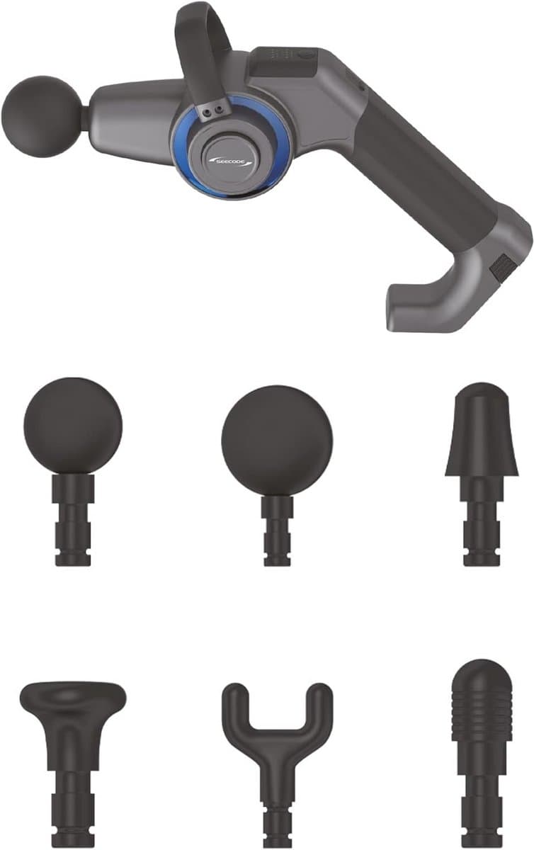 Spiermassagepistool met Zwenkarm en 4 Frequenties - Draagbaar Massageapparaat voor Diepe Spierverlichting — afbeelding 1