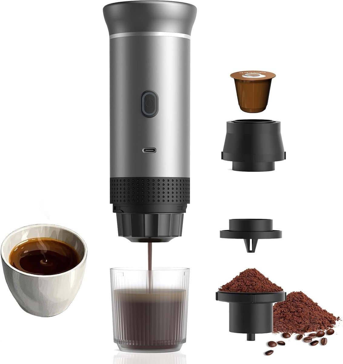 Draagbare Koffiemachine - Koffiezetapparaat Auto - Compact - — afbeelding 1