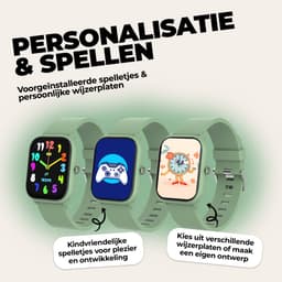 Denver Smartwatch Kinderen - Bellen/SMS/Whatsapp - Voor Android & iOS - Stappenteller - Slaapactiviteit - Hartslag, Bloeddrukmeter, Sportmodus - SWK120GN — thumbnail 5