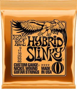 Ernie Ball EB-2222 snaren set elektrisch, nickel wound, hybrid slinky, 009-011-016-026-036-046 — thumbnail 3