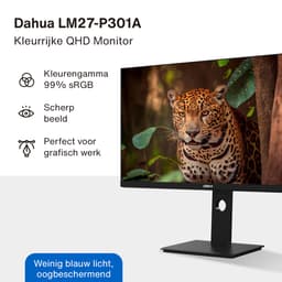 Dahua LM27-P301A - QHD IPS Monitor - 75 Hz - USB-C - 27 inch - Inclusief HDMI kabel — thumbnail 2