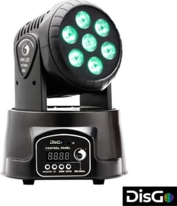 DisGo Moving Head Mini Wash 7x10W RGBW LED 4 in 1 — thumbnail 1