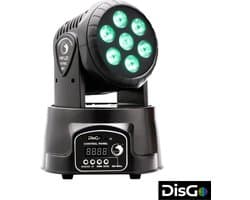 DisGo Moving Head Mini Wash 7x10W RGBW LED 4 in 1