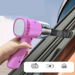 Bovista Kruimeldief - Handstofzuiger - Snoerloos - Draadloos - Auto Stofzuiger - Caravan - Best Verkocht - Car Vacuum Cleaner - Roze - Tegen Kruimels — thumbnail 3