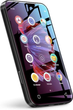 Mp3 speler met Bluetooth, 72.GB, 4.0-inch mp3-mp4-speler met volledig touchscreen met WiFi-overdracht, draagbare HiFi Sound Walkman digitale muziekspeler met FM-radio, recorder, browser (zwart) — thumbnail 1