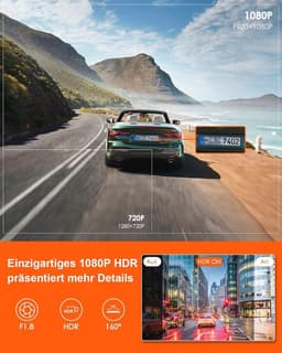 1080P Mini Dash Cam met WiFi en Draadloze GPS - Auto Camera met Nachtzicht & Parkeerbewaking — thumbnail 5