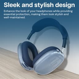 Siliconen Hoes voor AirPods Max Hooftelefoons van MMOBIEL – Transparant Zacht TPU Oorschelp Beschermhoes, Siliconen Oorkussens Beschermhoes, Hoofdband Beschermhoes – Anti-Kras Beschermer – Blauw — thumbnail 4