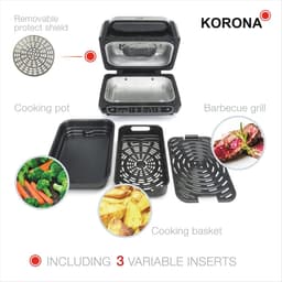 Zwart 6L Multifunctionele Heteluchtfriteuse en Oven met 8 Functies — thumbnail 5
