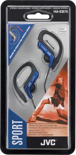 JVC HA-EB75-A-N - Sport Clip hoofdtelefoon - Blauw — thumbnail 3
