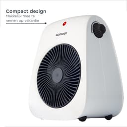 Concept VT7040 Ventilator – Met Warme Luchtstroom Functie – Ventileren en Verwarmen – Wit — thumbnail 4