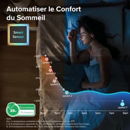 Torenventilator - Stille Ventilator - Verkoeling in Huis - 90 Graden Oscillatie - 92 cm - Grijs — thumbnail 4