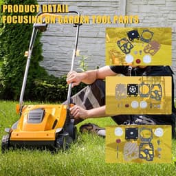 Carburateur reparatieset met primer en lampventiel geschikt voor GX35, CG430, CG260 en CG330 motoren, hoogwaardige onderdelen voor optimale prestaties — thumbnail 2
