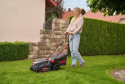 Accu Grasmaaier - Elektrische Maaier - Gazon Onderhoud - Borstelloze Motor - 34 cm Maaibreedte - Grijs — thumbnail 5