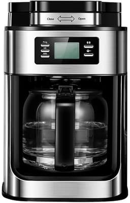 Rolu 2-in-1 Koffiemachine Met Bonen – Koffiemachine – Verse Filterkoffie – 10 Koppen Koffie – LED Display - Extractietemperatuur Van 92°C – Geen Papieren Filters — thumbnail 3