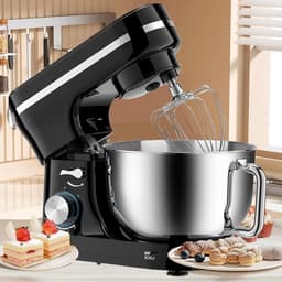 Keukenmachine - Mixer Foodprocessor - Bakken En Koken - Krachtige 1000W Motor - 5 Liter Kom - Zwart — thumbnail 1
