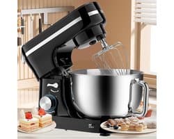 Keukenmachine - Mixer Foodprocessor - Bakken En Koken - Krachtige 1000W Motor - 5 Liter Kom - Zwart
