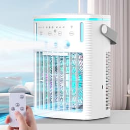 Draagbare Airco - Persoonlijke Koeler - Persoonlijke Koelte - 4-in-1 Functie - 1000 ml Reservoir - Wit — thumbnail 1