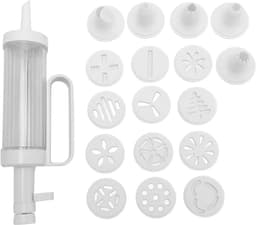 Koekjespers - Koekjesmaker Deegspuit - Koekjes Bakken - Multifunctioneel Ontwerp - 27 cm - Wit — thumbnail 2