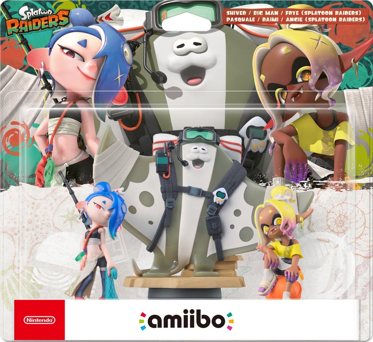 Amiibo Splatoon Raiders - Shiver/Big Man/Frye (3-Pack) — afbeelding 1