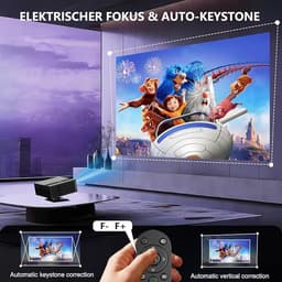4K Projector met Google TV, Native 1080p, Autofocus — thumbnail 3
