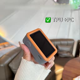 Geschikt voor DJI Action5 Pro beschermhoes, uitbreidingsframe voor sportcamera, beschermhoes, accessoires, waterdichte behuizing, duikbehuizing, beschermhoes, afneembaar ontwerp, ventilatieopeningen, schokbestendig (zwart) — thumbnail 2