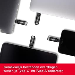 USB Flash Drive - Dual Drive Go - Bestanden Overzetten - Dubbele Connectoren - 512GB - Zwart — thumbnail 4
