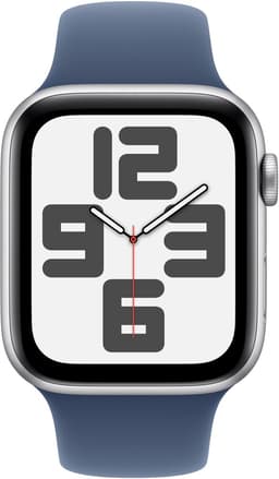 APPLE Watch SE GPS + Cellular 44mm Denim Sport Band M/L Smartwatch Silver Aluminium — thumbnail 2