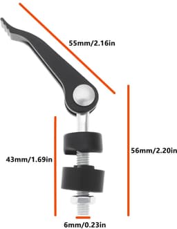 Dailygoods- Handvat Moeren 6mm - 2 Stuks - Roestvrij Staal - Grasmaaier - Vervangende Bouten - Perfecte Pasvorm 55x56mm — thumbnail 3