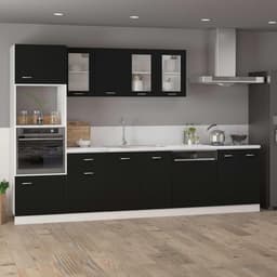 Vaatwasserpaneel Keuken - Frontpaneel Kast - Keuken Integratie - Eco-vriendelijk Ontwerp - 59.5x3x67cm - Zwart — thumbnail 3