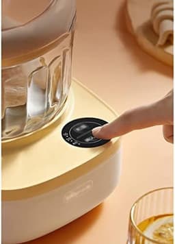 Deegmixer Keukenmachine - Bakmachine Kneedmachine - Brood Deeg Maken - Krachtige DC-motor - 2 Liter Inhoud - Geel — thumbnail 2