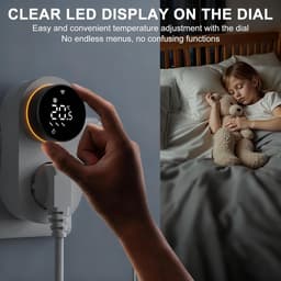 Digitale Thermostaat - Temperatuurregelaar Stopcontact - Klimaatregeling Thuis - Draadloze App Bediening - 16 A - Wit — thumbnail 5