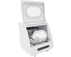 Mini Vaatwasser - Draagbare Vaatwasser - Aanrecht Afwassen - 5 Programma's - 45x45x43 cm - Wit