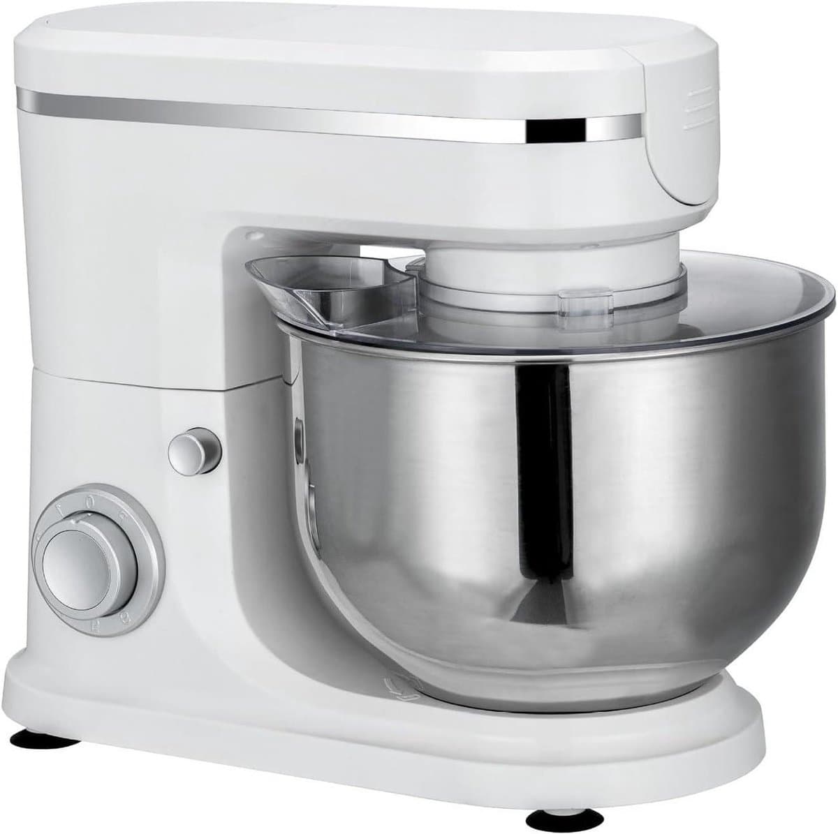 Keukenmixer - Keukenmachine - Bakken en Maken - 6 Liter Kom - 6 Snelheden - Zilver — afbeelding 1