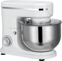 Keukenmixer - Keukenmachine - Bakken en Maken - 6 Liter Kom - 6 Snelheden - Zilver — thumbnail 1