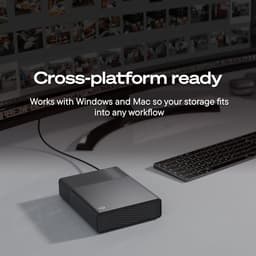 Externe Harde Schijf - Opslagstation - Bestanden Opslaan - Bus-gevoed via USB-C - 8TB - Zwart — thumbnail 3
