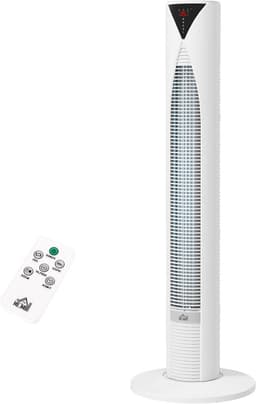 Torenventilator - Kolomventilator - Ruimte Koelen - Met Afstandsbediening - 96 cm Hoog - Wit — thumbnail 1